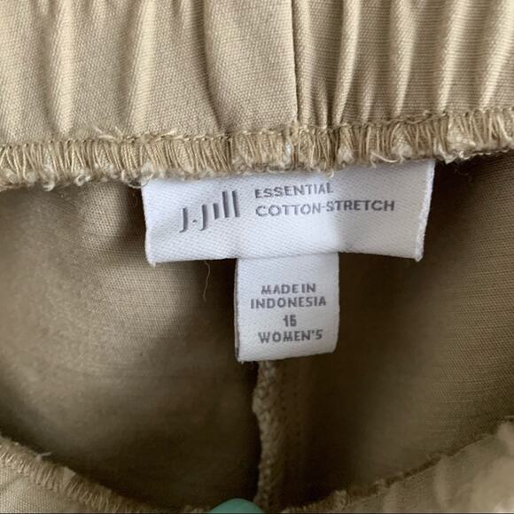 J. Jill Essential Cotton Stretch Pull On Pants 16 - Picture 2 of 8